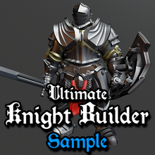 ultimate knight builder - sample dark souls darksouls medieval fantasy 3d print model - Mito3D