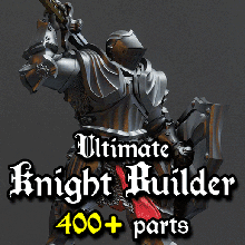 cavaleiro construtor Almas escuras Sombrio almas medieval fantasia 3d print model - Mito3D