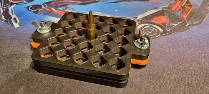 ultimate reloading tray reloading tray ammo shooting adaptative sport diy  3d print model - Mito3D