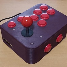 ultimate retropie joystick controlador -- remix gadget caso framboesa raspberry pi 3d print model - Mito3D