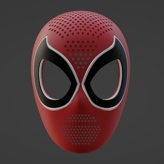 spider man cáscara mf + Moviente mandíbula 3d print model - Mito3D