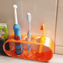 ultimate toothbrush docking station home organizer modular stand bathroom brush 3d print model - Mito3D