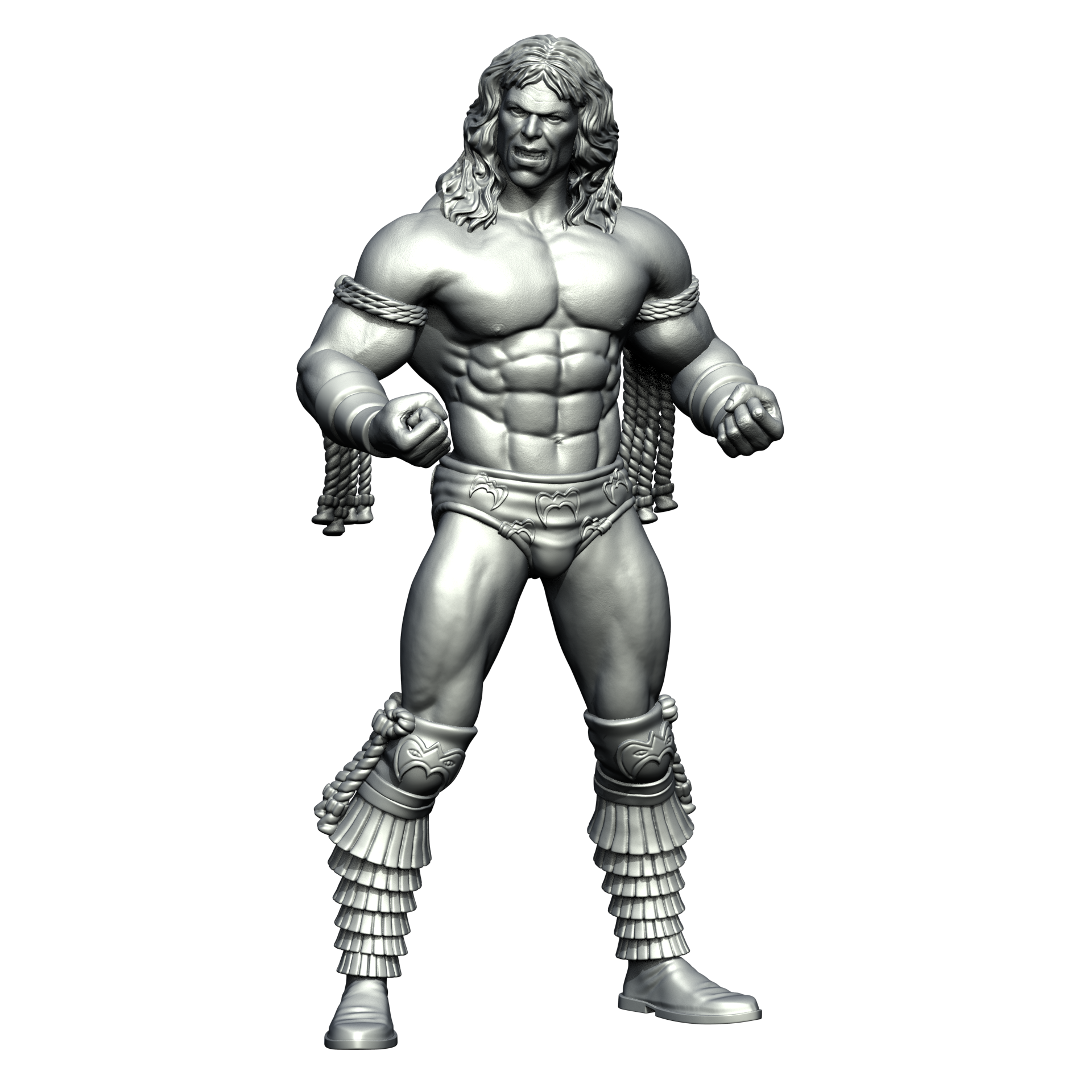 ultimativ krieger el zuletzt guerrero wwf wwe spiel zombizide kunst spielzeug miniatur kriegs spiele serie fantasie mittelalterlich ritter 3D print model - Mito3D