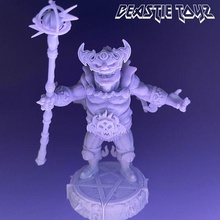 ultimate wizard art fantasy wrestling wwf wcw d&d tabletop miniature sci fi toy mini painting warrior 3d print model - Mito3D