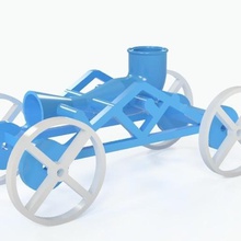 ultra-light car palloncino alimentato il sistema venturi gioco auto aria giocattolo ultraleggero 3d print model - Mito3D