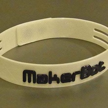 ultra-ince bileklik - akıllı bağlantı sistemi logo sade takı sürümleri bilezik bilek giyilebilir benzersiz moda stil çoğalıcı linkli mücevher tasarımcı serin zeki grup 3d baskı 3d print model - Mito3D