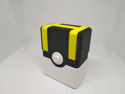 ultra ball card case collection pokeball pokemon tabletop gaming 3d print model - Mito3D