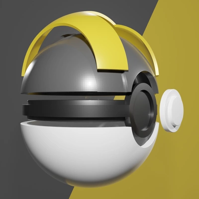 ultra palla pokemon 3d print model - Mito3D