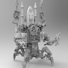 ultra curieux super pieux méga peu craintif d'arachnides jeu jouet warhammer 40k le robot karamazov inquisiteur hérétique dreadnought crawler 3d print model - Mito3D