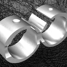 ultra modern two-finger strap jewelry signet ring man money steel
