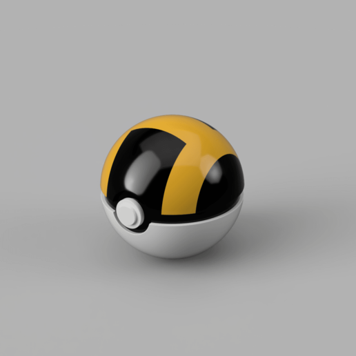ultraball easy assembly bracket included game pokemon pokeball ash ketchum pikachu masterball superball 3D print model - Mito3D