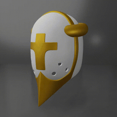 ultrakill gabriel helmet cosplay shooter angel villain mask knight 3d print model - Mito3D