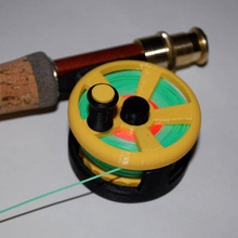 ultraleggero pesca a mosca bobina strumento 3d print model - Mito3D