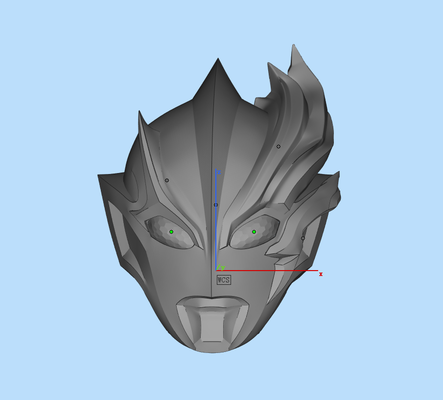 ultraman blazar cosplay helmet mask 3d print model - Mito3D