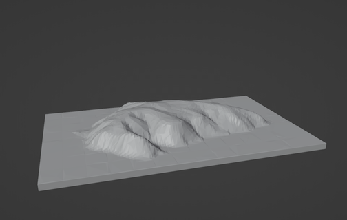 uluru model mountain rock australia outback geography map 3d print model - Mito3D