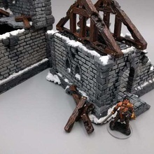 ulvheim building - trusses ruins game games wargame terrain frostgrave 3d print model - Mito3D
