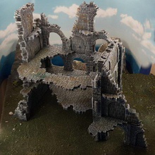 ulvheim b2 modular fantasy ruins game toy accessories warmachine warhammer 40k wargames terrain temple osgiliath nsfw medieval lotr lord rings castle building 28mm 3d print model - Mito3D