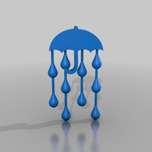 ombrello art segni loghi 3d print model - Mito3D