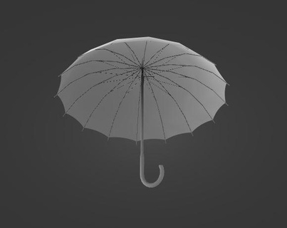 parapluie Accueil maison 3d print model - Mito3D
