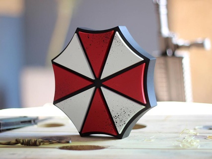 paraguas corporación logo 3d print model - Mito3D