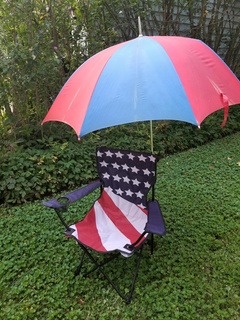 Regenschirm Halter Unterstützung falten Stuhl montieren Klemme Lager 3d print model - Mito3D