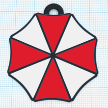 Regenschirm Schlüsselbund 3d print model - Mito3D