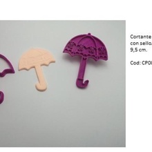 los paraguas de la lluvia arco cortador marco galletas fondant pasta comestible andor porcelana fría casa comestibles, pastas arcos las cintas 3d print model - Mito3D