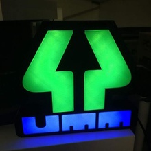 umm light logo 3d print model - Mito3D