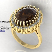 ummes cad designer jewelry women ring 3d print model - Mito3D