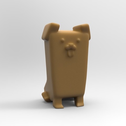 un cane dog seduto game toy animal supercanemagic sio scottecs 3D print model - Mito3D