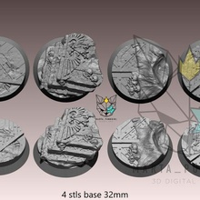 centavos ruínas bases escuro scifi jogos 40k marinha espacial sci fi base 32mm 40mm 3d print model - Mito3D