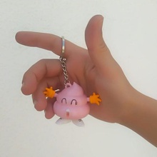 unchi key ring - arale pink poo poop slump doctor 3d print model - Mito3D