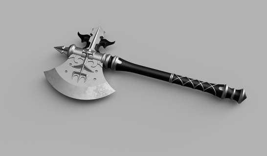 uncle byron rosfield's battle axe 3d print model - Mito3D