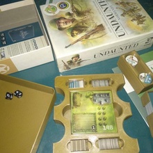 undaunted normandy insert dice roll box game board 3d print model - Mito3D
