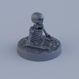 ölümsüz Ordu yükselen ölü oyun savaş oyunlar arazi minyatür savunma manzara iskelet Skullsundead 3d print model - Mito3D