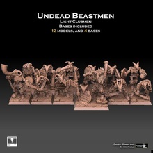 undead beastmen light club men 3d print model - Mito3D