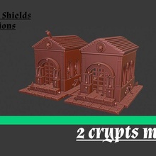 undead gothic crypt 3d print model - Mito3D