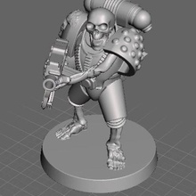 mortos-vivos marinhos ii jogo jogos warhammer 40k crânio esqueleto miniaturas miniatura a figura dnd caos 28mmscale 28mm 3d print model - Mito3D