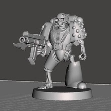 undead marino v gioco giochi warhammer 40k cranio scheletro miniature in miniatura figura caos 28mm 3d print model - Mito3D