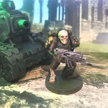 undead marine game games warhammer 40k space skull skeleton miniatures miniature dnd chaos 28mm 3d print model - Mito3D