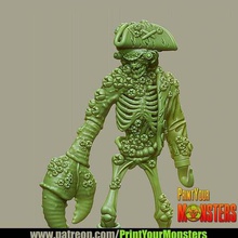 undead pirate game games zombie warhammer wargaming tabletop gaming pathfinder dungeons dragons dnd miniature boardgame 3d print model - Mito3D