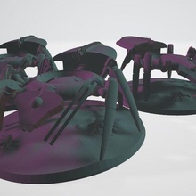 undead space robot canned spider warhammer 40k necron canoptek spyder miniature roleplay wargame rpg 3d print model - Mito3D