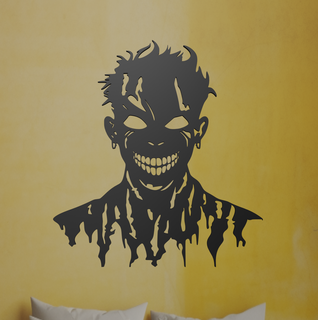 Mort vivant mur art Halloween laser Coupe mural ouvrages d'art zombi effrayant horreur sinistre terrifiant 2d conception apocalypse hanté macabre goule 3d print model - Mito3D