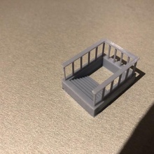 under-track stairs platform ho 1 87 game h0 sncb model making 3d print model - Mito3D