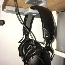 under desk headphone holder home organization undershelf headphones 3d print model - Mito3D