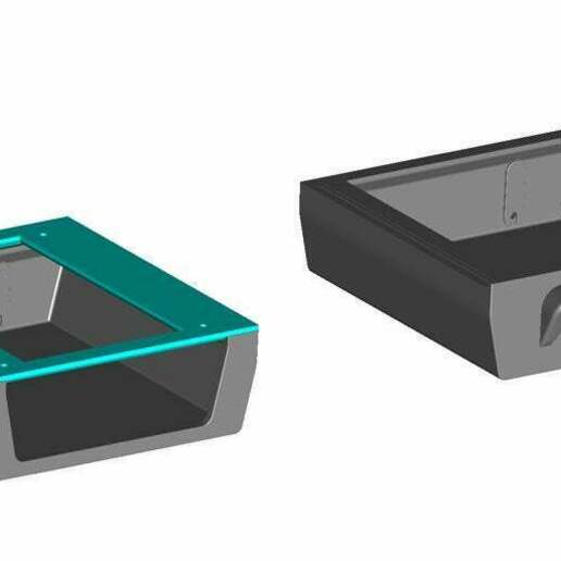 undermount desk drawer ender3 size printer step file organizer organization 3D print model - Mito3D