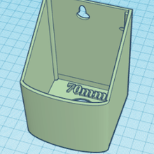 undersink waste bags holder 70mm 3d print model - Mito3D