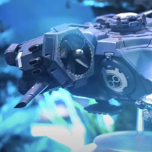 sott'acqua Jet motori devilfish gioco tau 3D print model - Mito3D