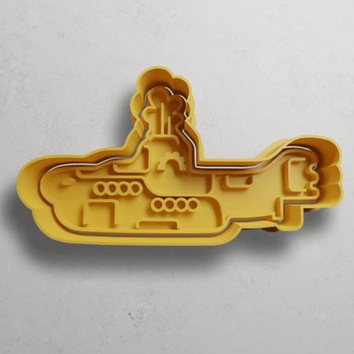 su Sarı denizaltı Beatles 3D print model - Mito3D