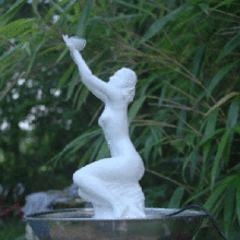 undine fonte a arte ondine estátua jardim no interior refresco zen decoração escultura meditação beber de uma calha mulher garota sexy jogo água 3d print model - Mito3D
